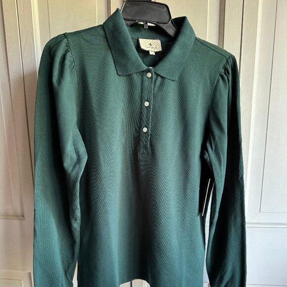 NWT Tuckernuck Dark Green Cotton Shirt Size Large - Picture 5 of 5
